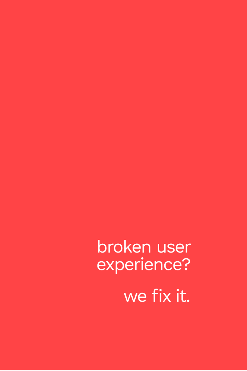 We fix your broken digital products